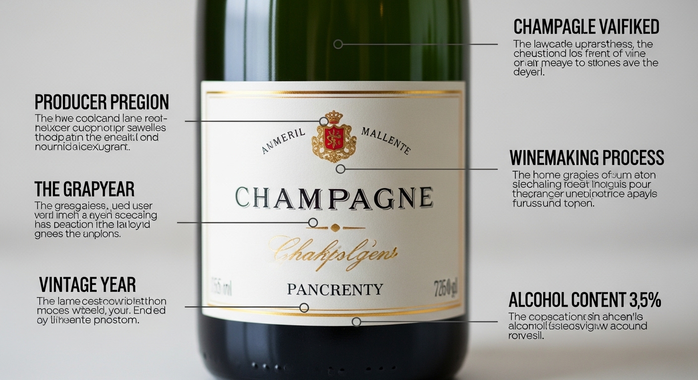 Giải thích các thông tin trên nhãn chai rượu Champagne có tại OldWorldWine