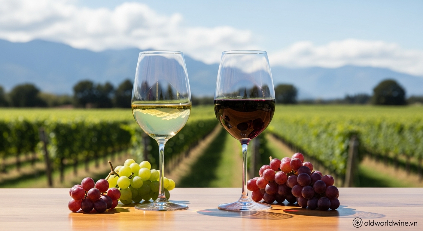 Các giống nho vang New Zealand – Sauvignon Blanc tươi mát và Pinot Noir thanh lịch cùng Chardonnay, Syrah và Riesling
