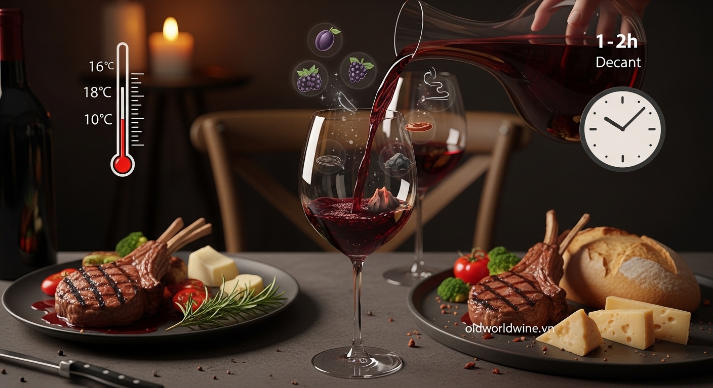 Hương vị rượu vang Aglianico del Vulture và cách thưởng thức chuẩn chuyên gia