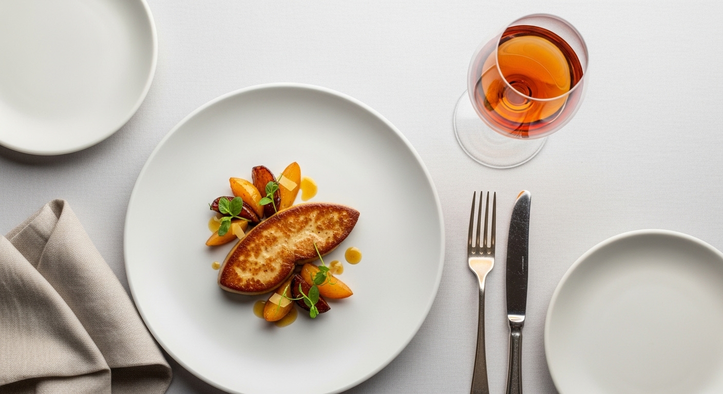 Kết hợp rượu Jurançon với gan ngỗng (foie gras) - pairing kinh điển Pháp