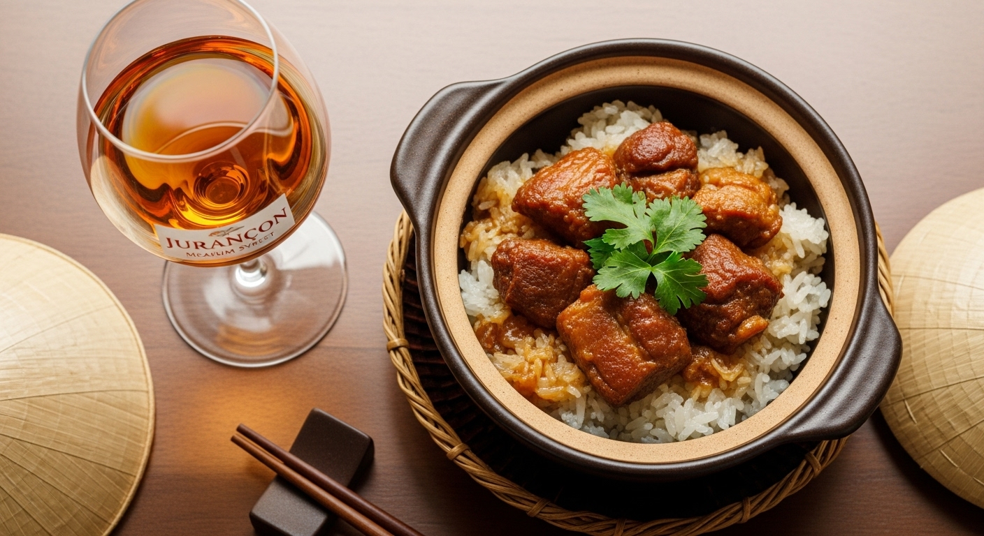 Rượu vang Jurançon kết hợp với thịt kho tàu - sự gặp gỡ Á - Âu