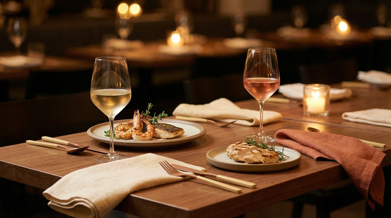 Cách kết hợp rượu vang trắng với hải sản và vang đỏ nhẹ với thịt nướng — hướng dẫn food pairing đơn giản cho người mới