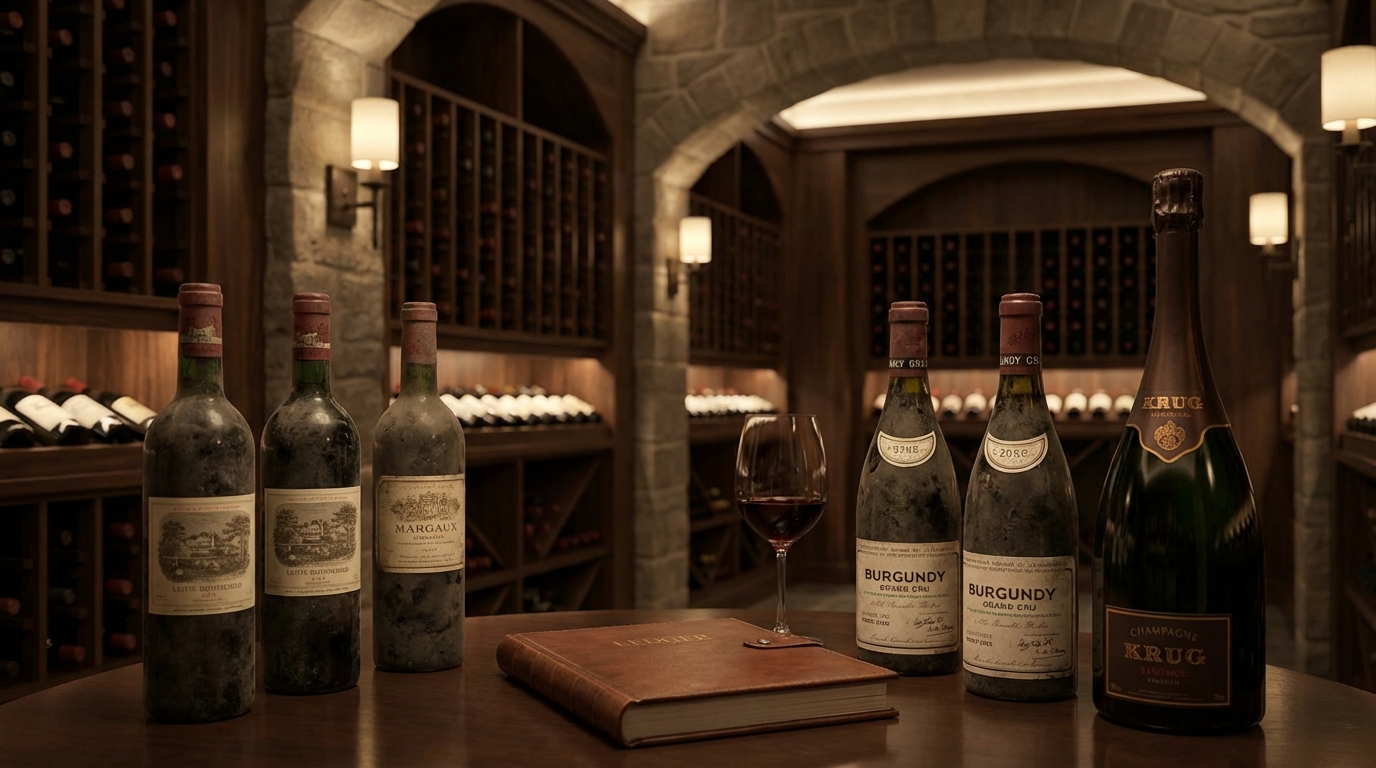 Rượu vang Pháp cao cấp Bordeaux Burgundy Champagne tiềm năng đầu tư 2026