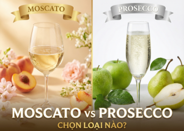 Prosecco và Moscato Khác Nhau Thế Nào? Nên Chọn Rượu Nào Cho Tiệc?