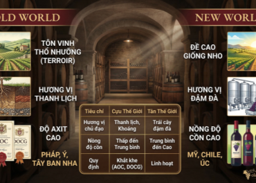 Rượu Vang Cựu Thế Giới và Tân Thế Giới: Đâu Là Sự Khác Biệt?