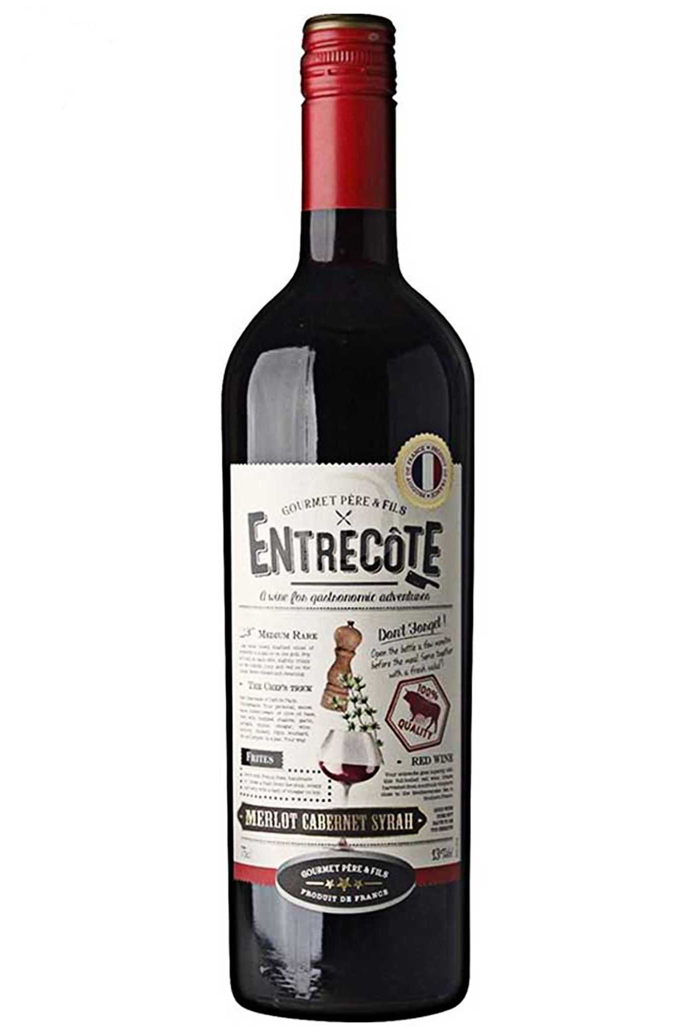 Rượu vang Entrecote Syrah , Cabernet Sauvignon , MerlotVDP Rượu vang Entrecote Syrah , Cabernet Sauvignon , MerlotVDP