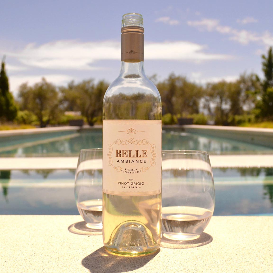 Rượu vang trắng Mỹ Belle Ambiance Pinot Grigio California